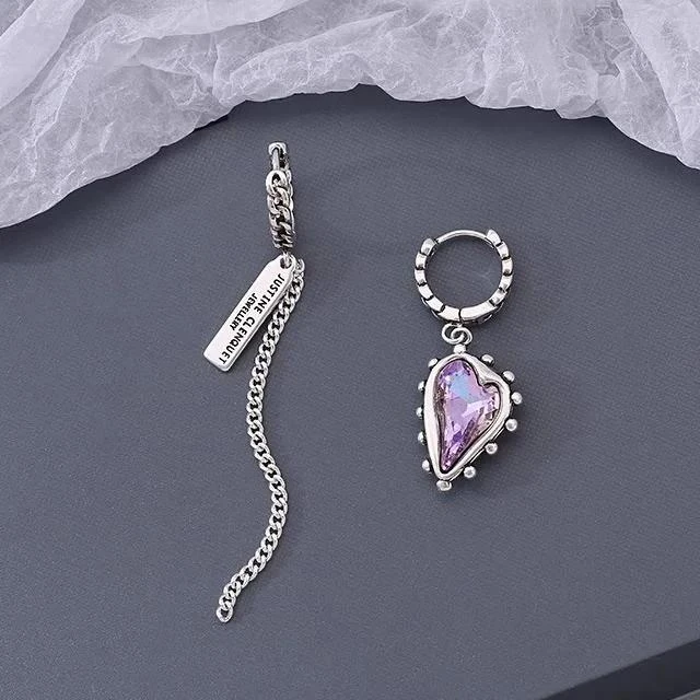 Asymmetrische oorbellen S925 J. Clenquet Vintage. Boucles d'oreilles – photo 2